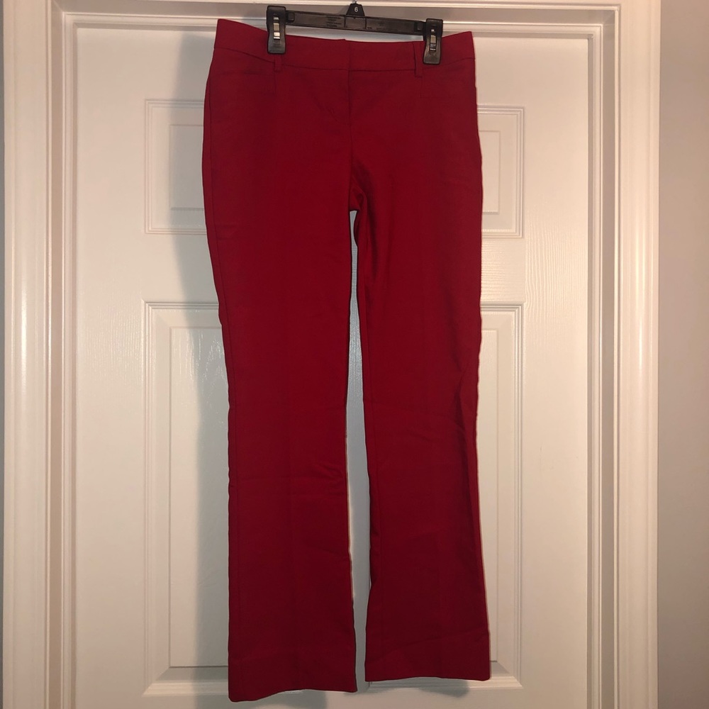 Express red columnist pants